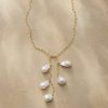 Baroque Pearl Tassel Lariat